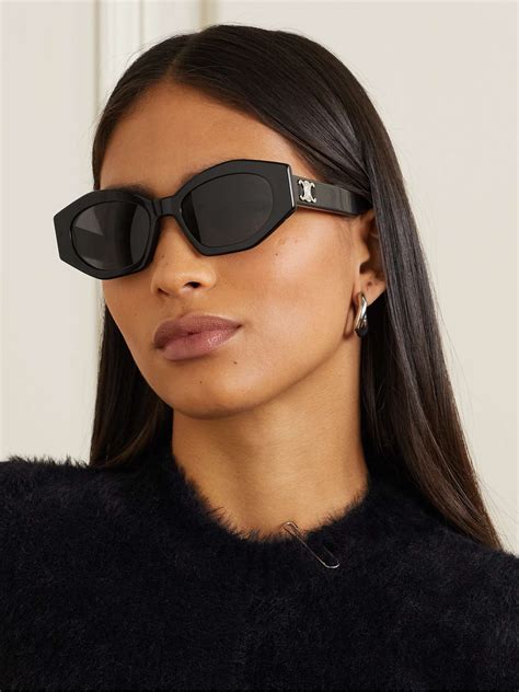 celine sunglasses triomphe 10|TRIOMPHE 10 SUNGLASSES IN ACETATE .